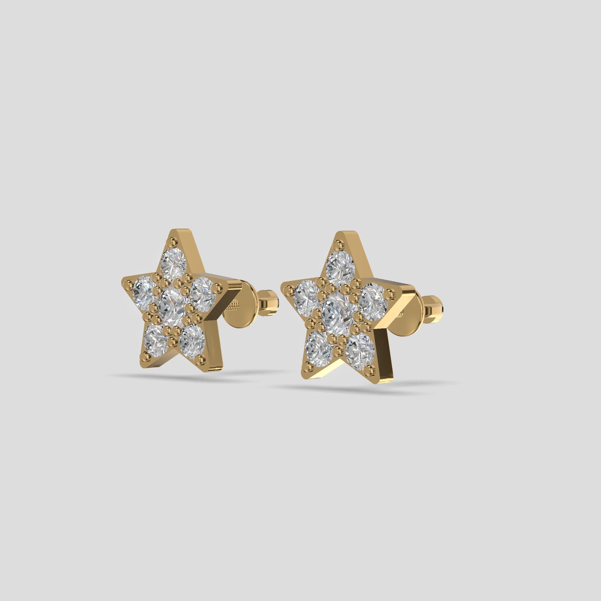 Radiant Starburst Earrings Gold