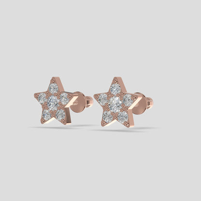 Celestial Star Earrings Gold