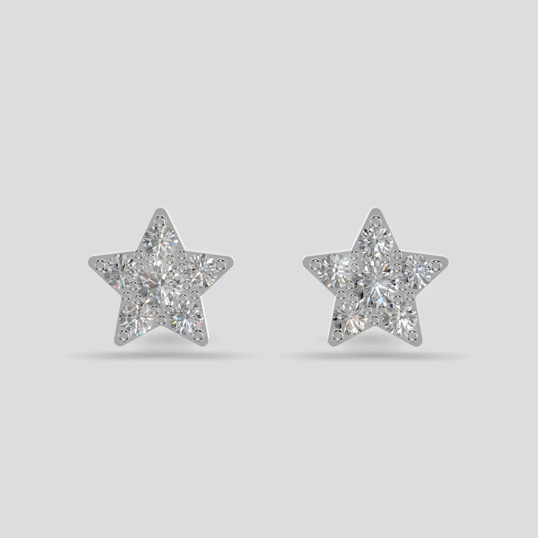 Celestial Star Earrings Silver
