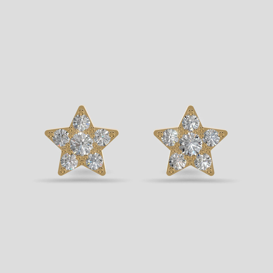 Celestial Star Earrings Gold