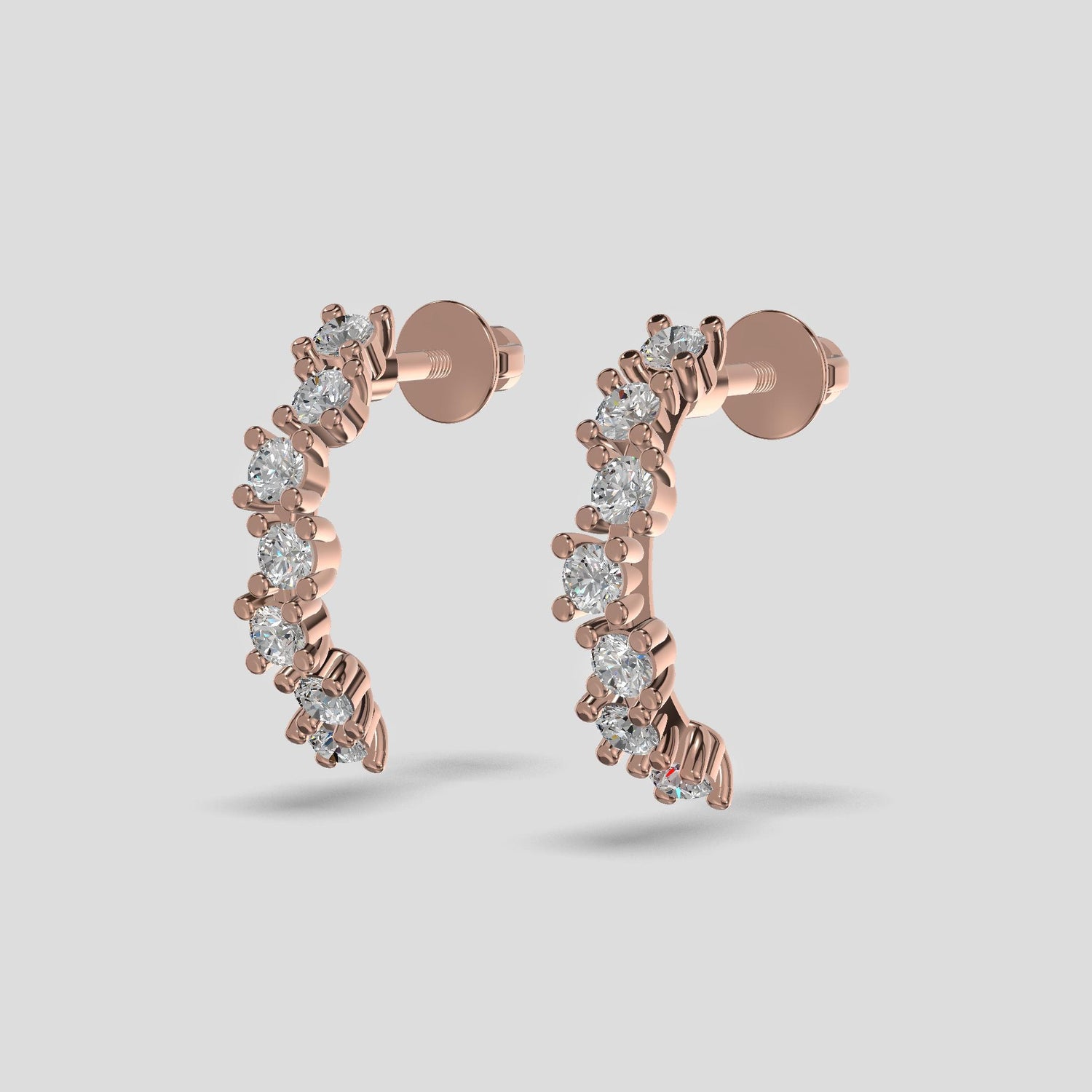Celeste Linea Diamond Earrings Gold