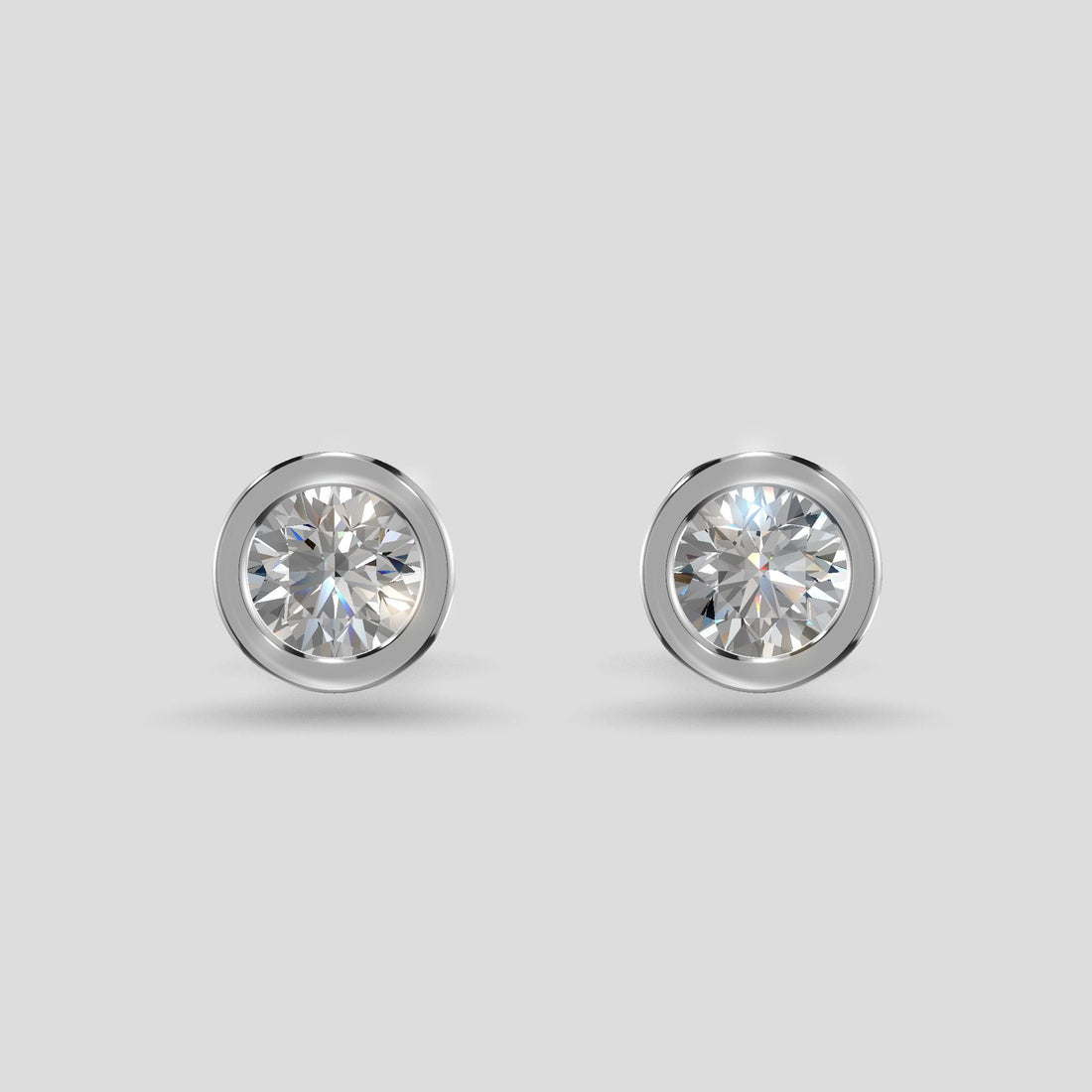 Sapphire Halo Earrings Silver