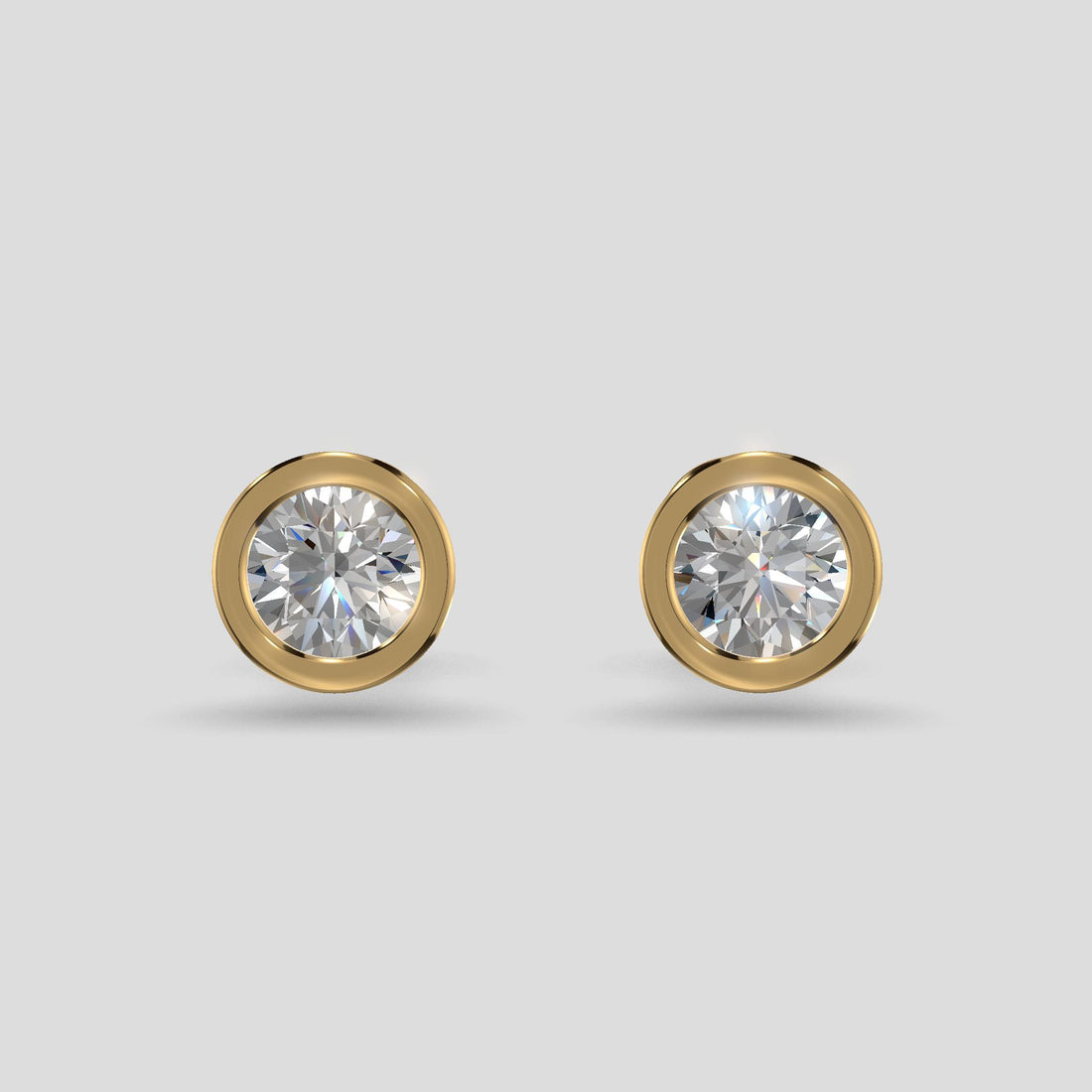 Sapphire Halo Earrings Gold