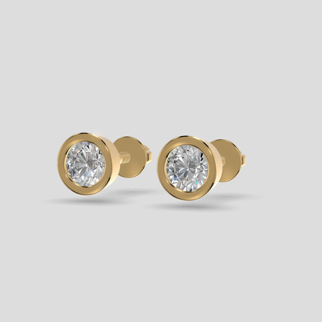Sapphire Halo Earrings Gold