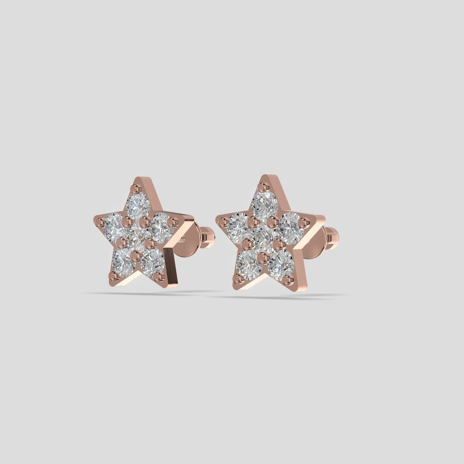 Celestial Bloom - Star-Shaped Gemstone Earrings Gold