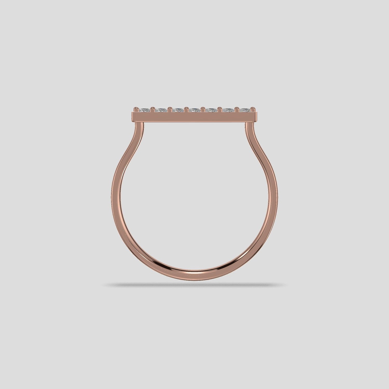 Celestia Seven Diamond Band Gold