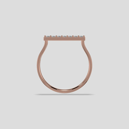 Celestia Seven Diamond Band Gold