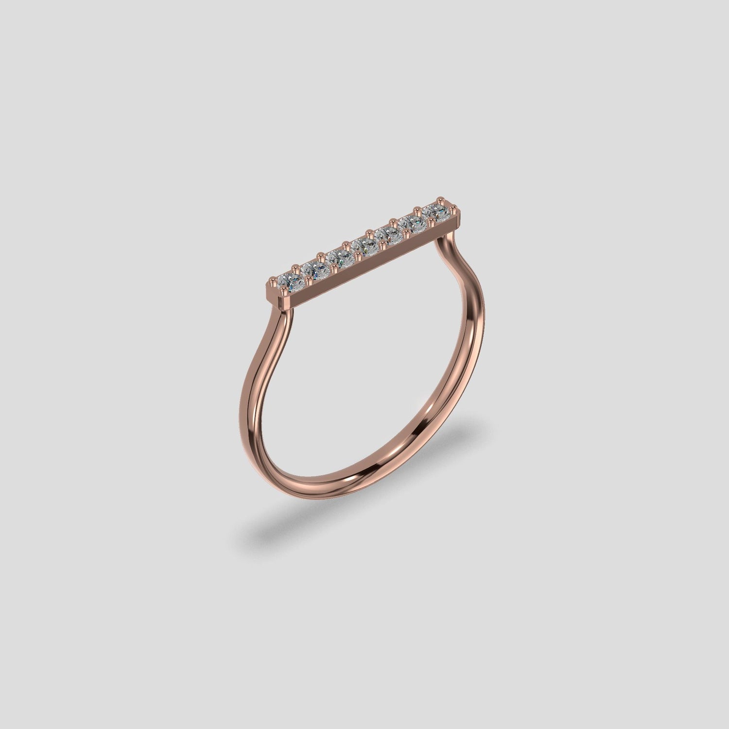 Celestia Seven Diamond Band Gold