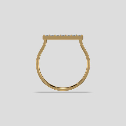 Celestia Seven Diamond Band Gold