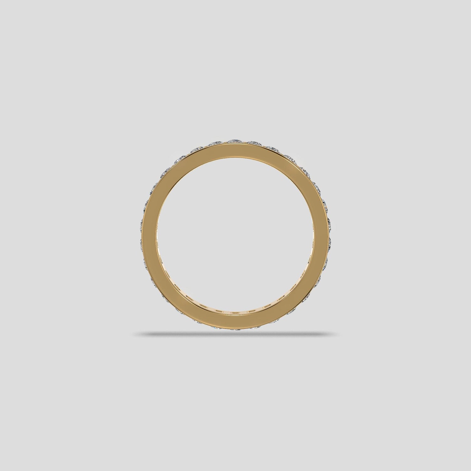 Radiant Diamond Eternity Band Gold