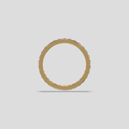 Radiant Diamond Eternity Band Gold