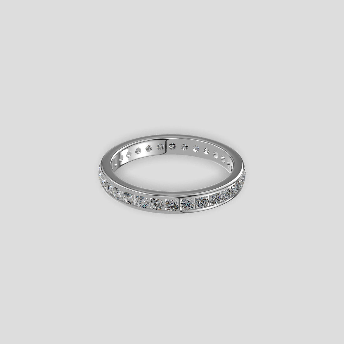 Radiant Diamond Eternity Band Platinum