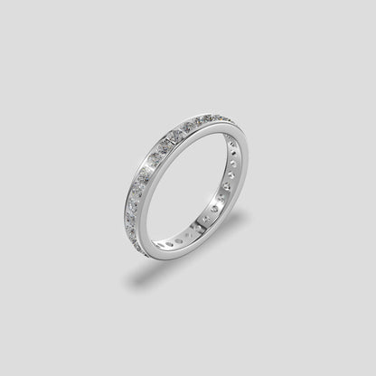 Radiant Diamond Eternity Band Platinum