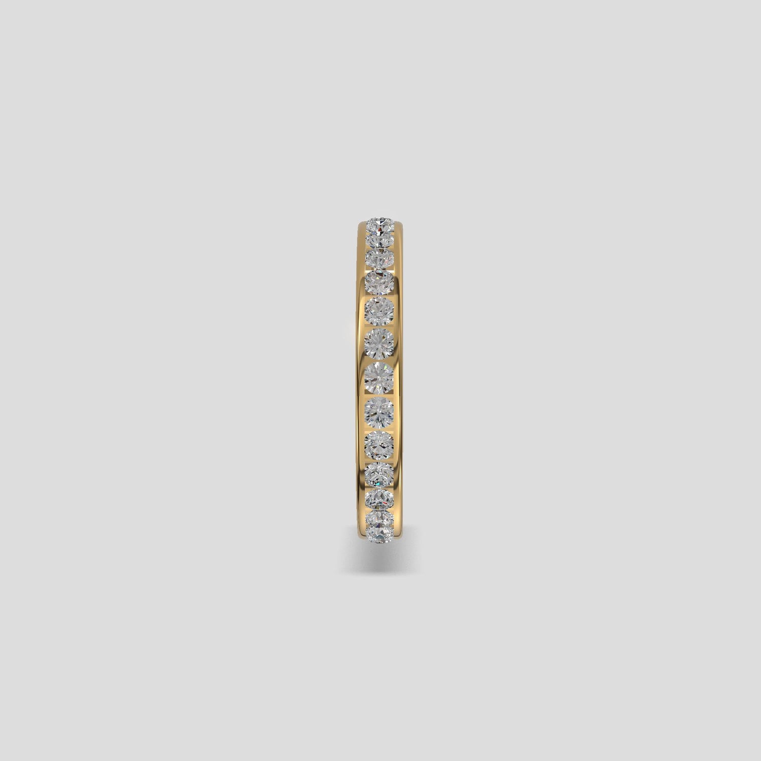Radiant Diamond Eternity Band Gold