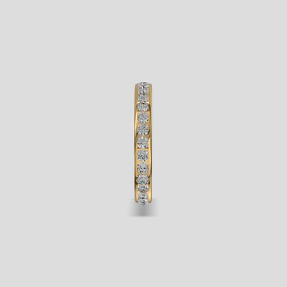Radiant Diamond Eternity Band Gold