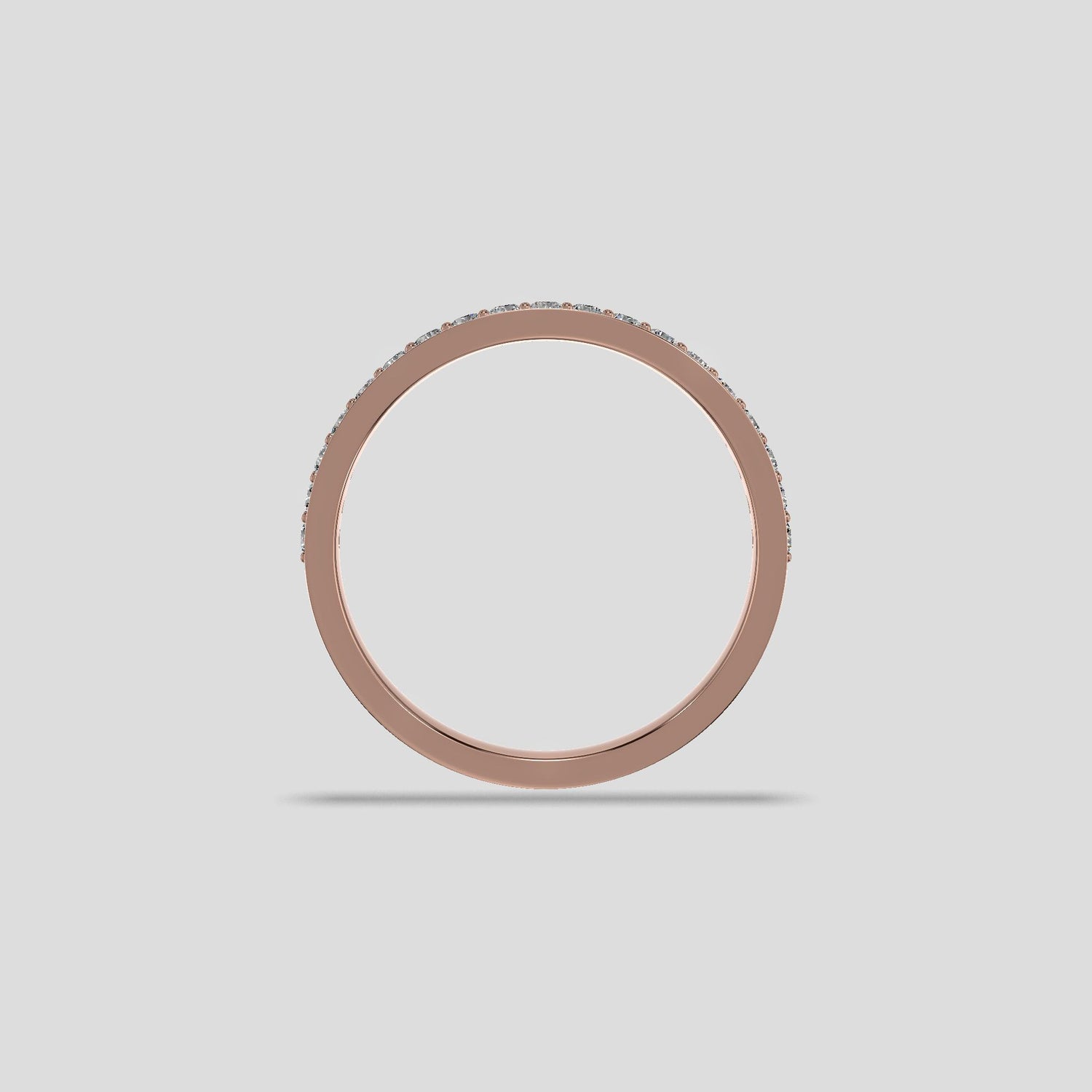 Elegant Diamond Channel Band Gold