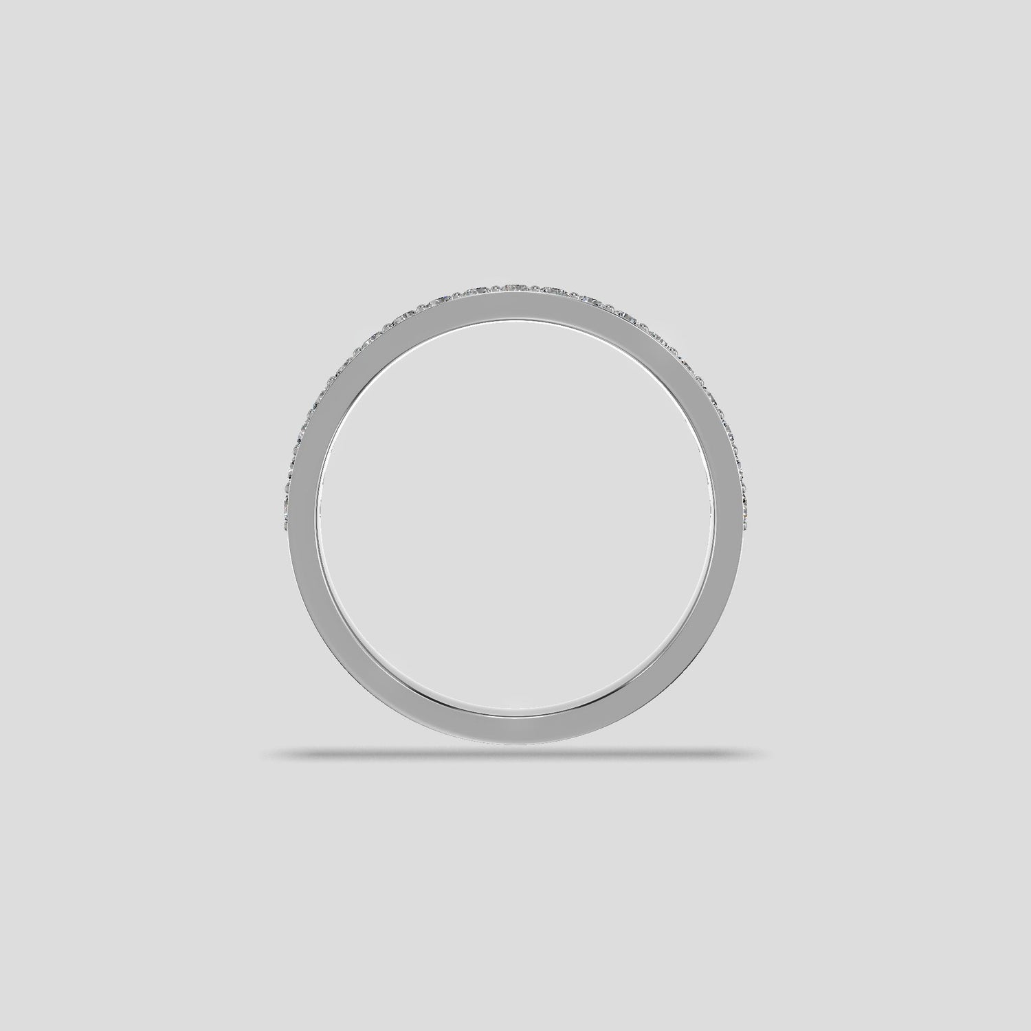 Elegant Diamond Channel Band Platinum