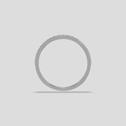 Elegant Diamond Channel Band Platinum