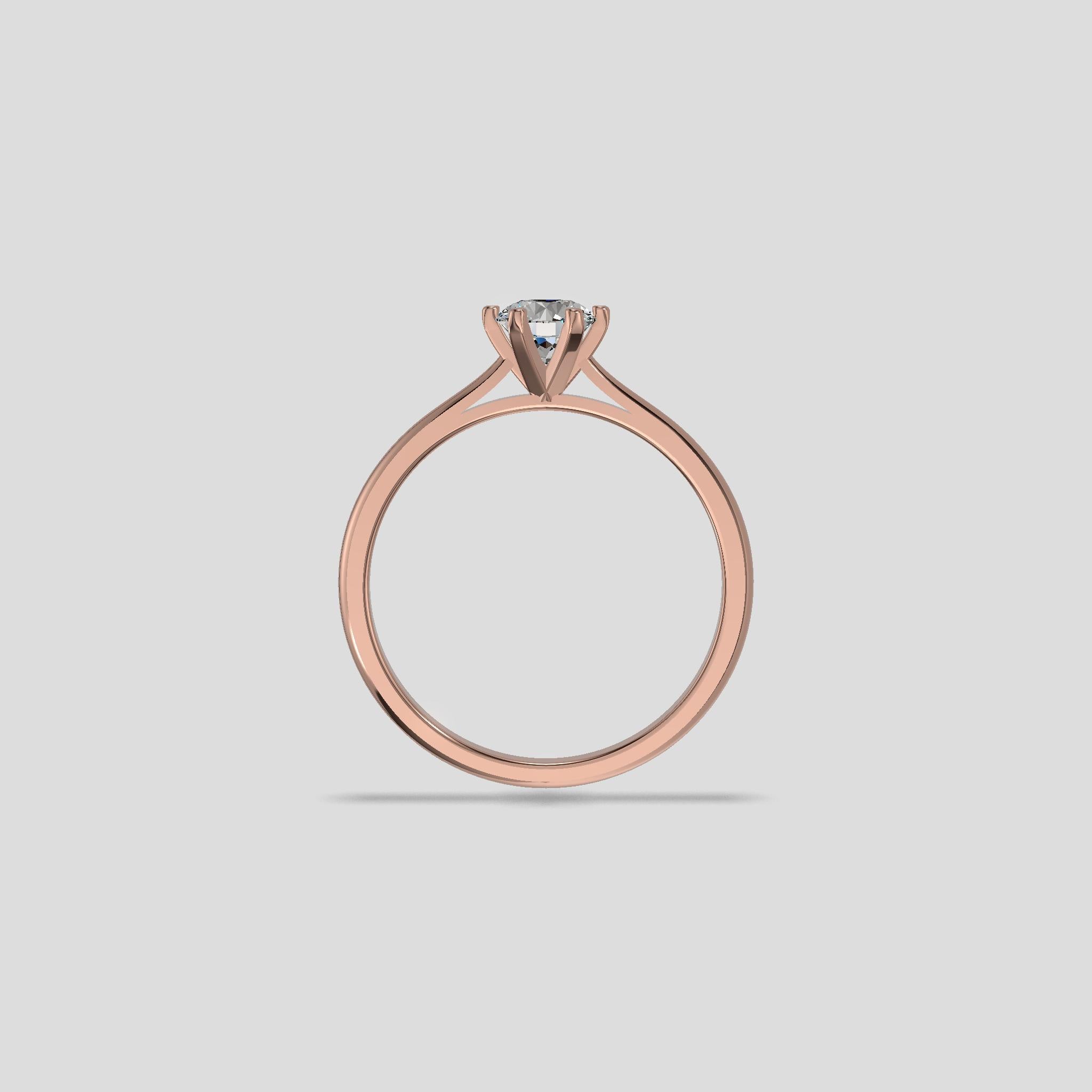 Classic Solitaire Ring Gold