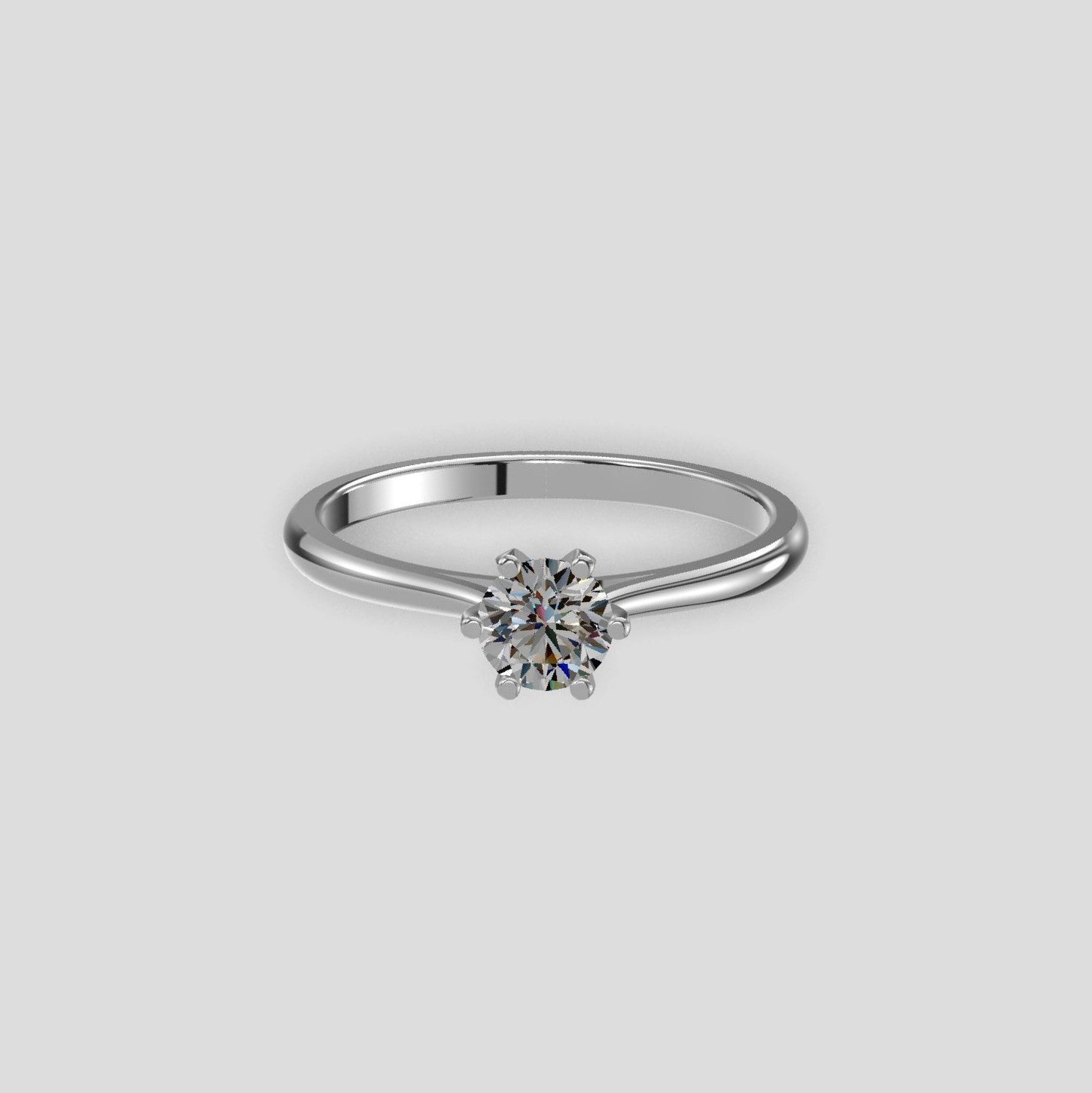 Classic Solitaire Ring Platinum