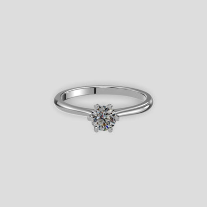 Classic Solitaire Ring Platinum