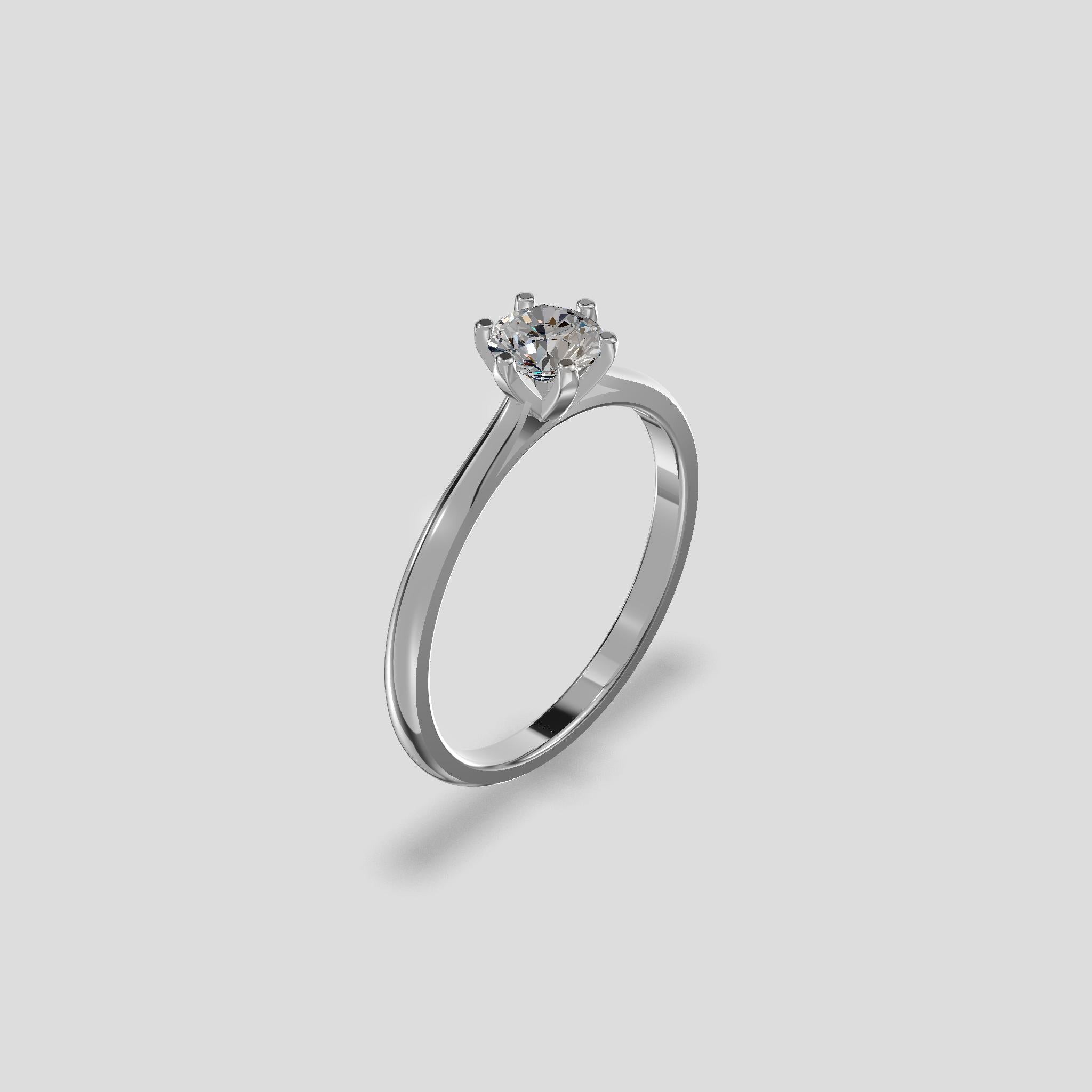 Classic Solitaire Ring Platinum