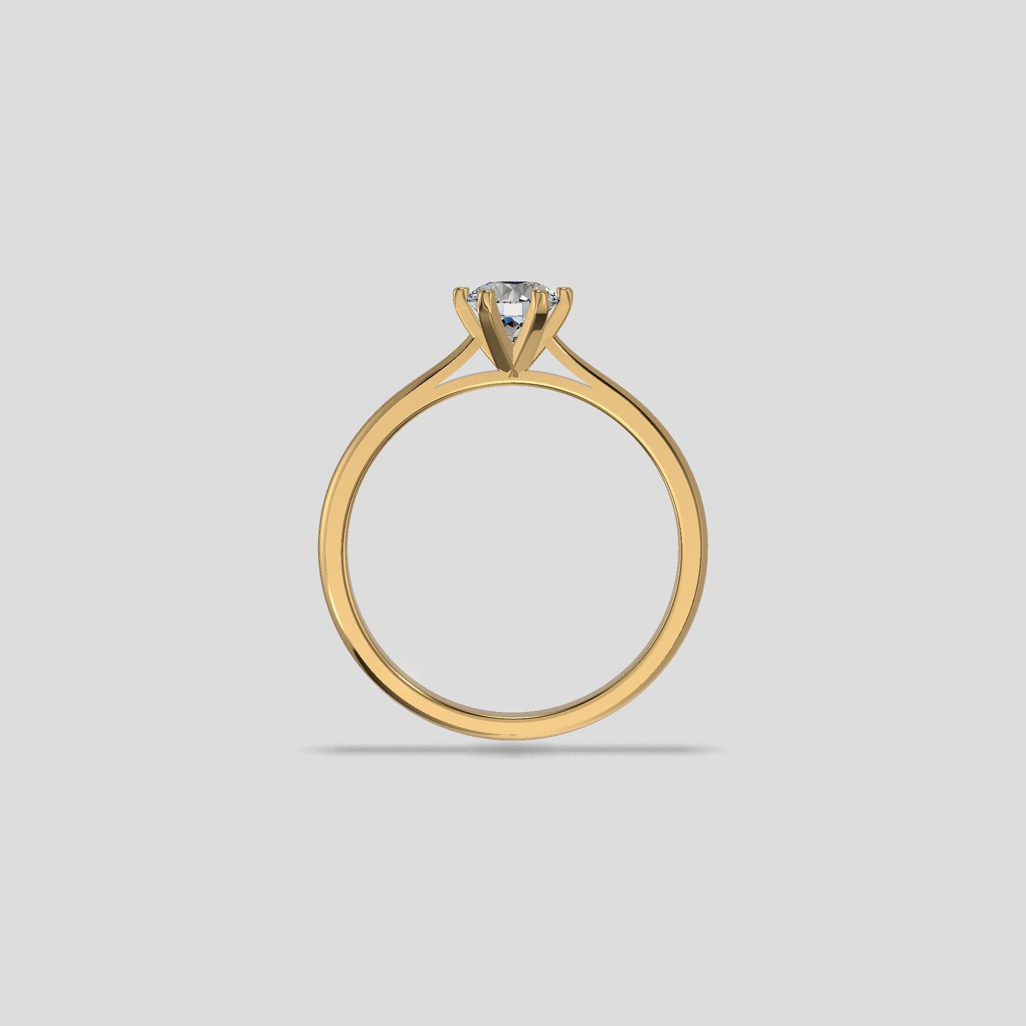 Classic Solitaire Ring Gold