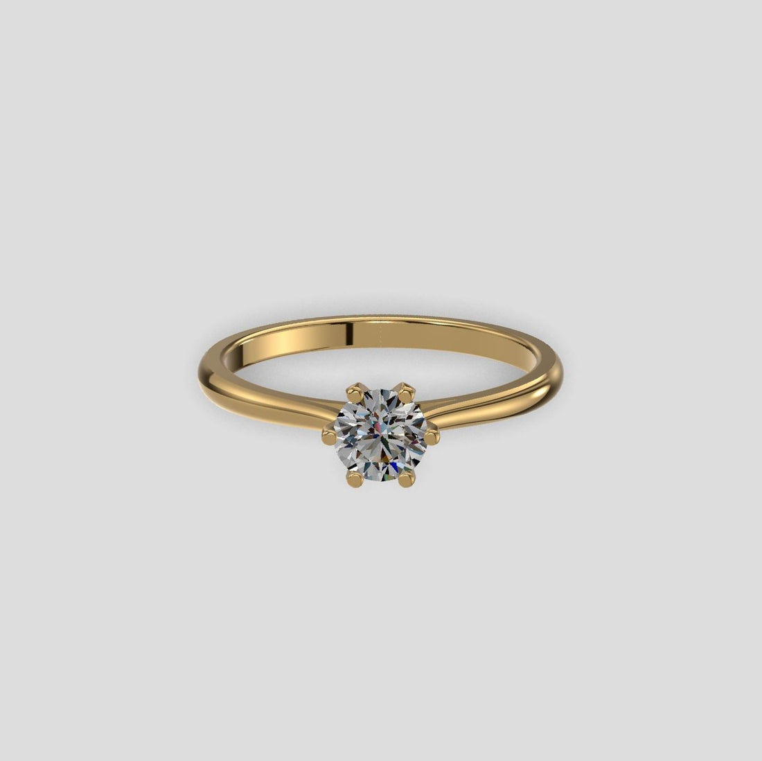 Classic Solitaire Ring Gold