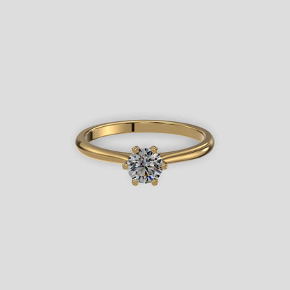 Classic Solitaire Ring Gold
