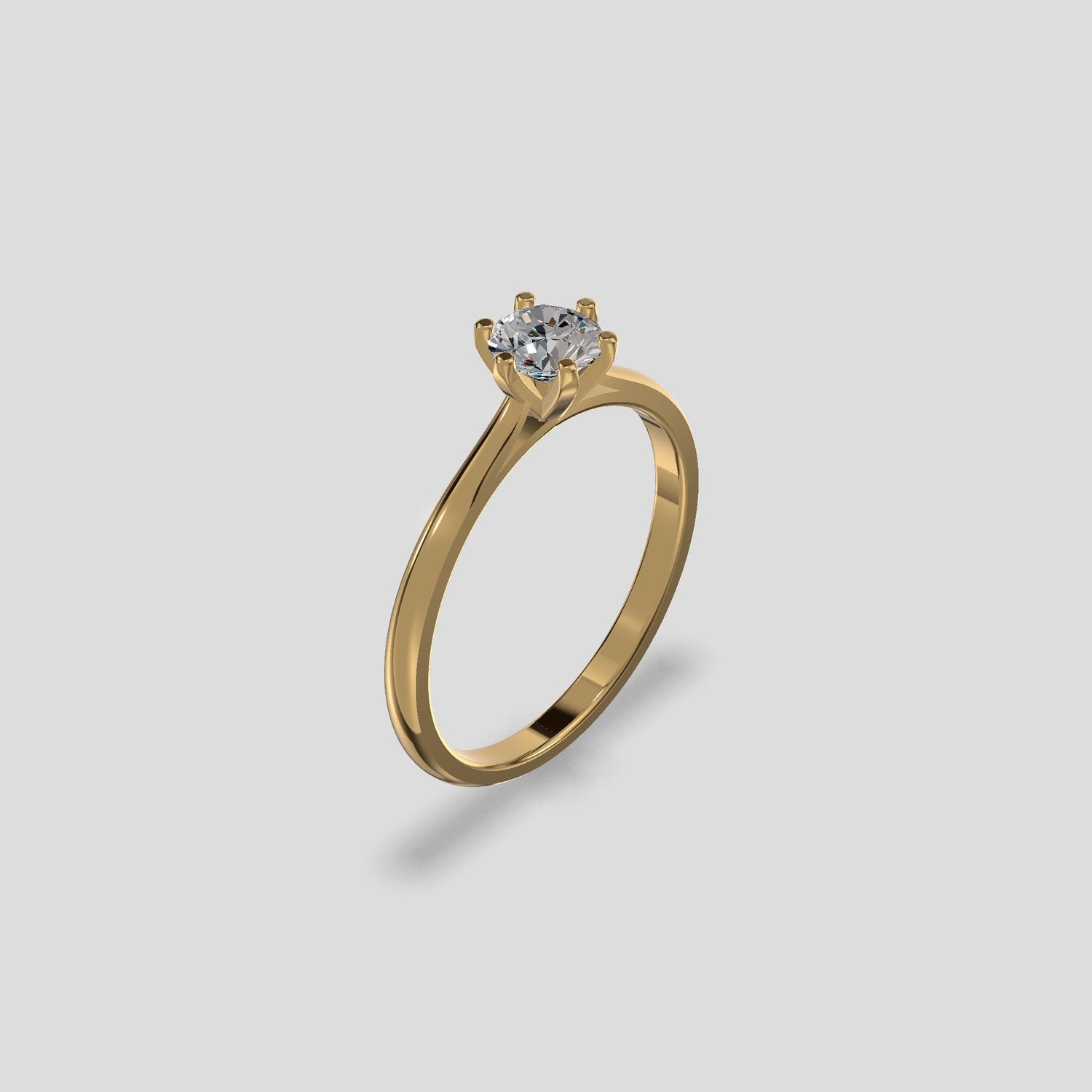Classic Solitaire Ring Gold