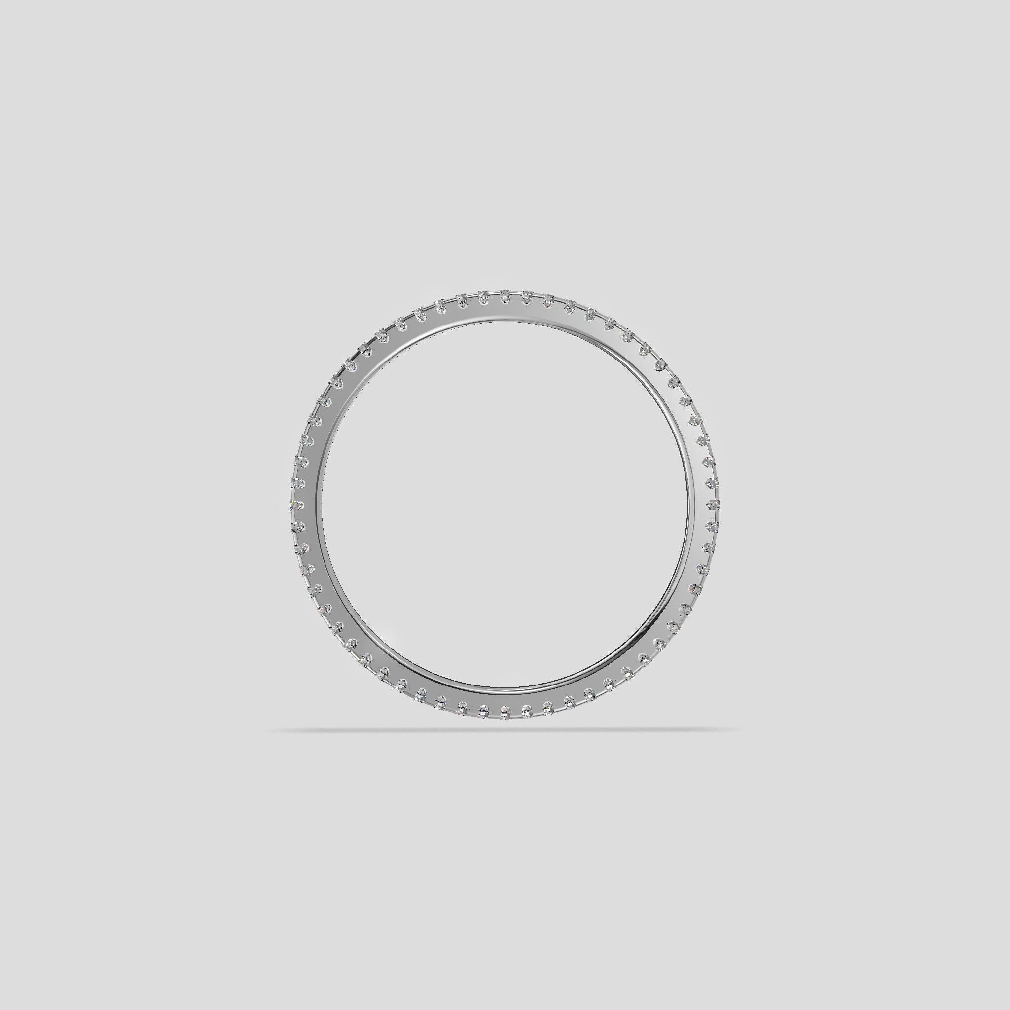 Elysian Sparkle Eternity Band Platinum