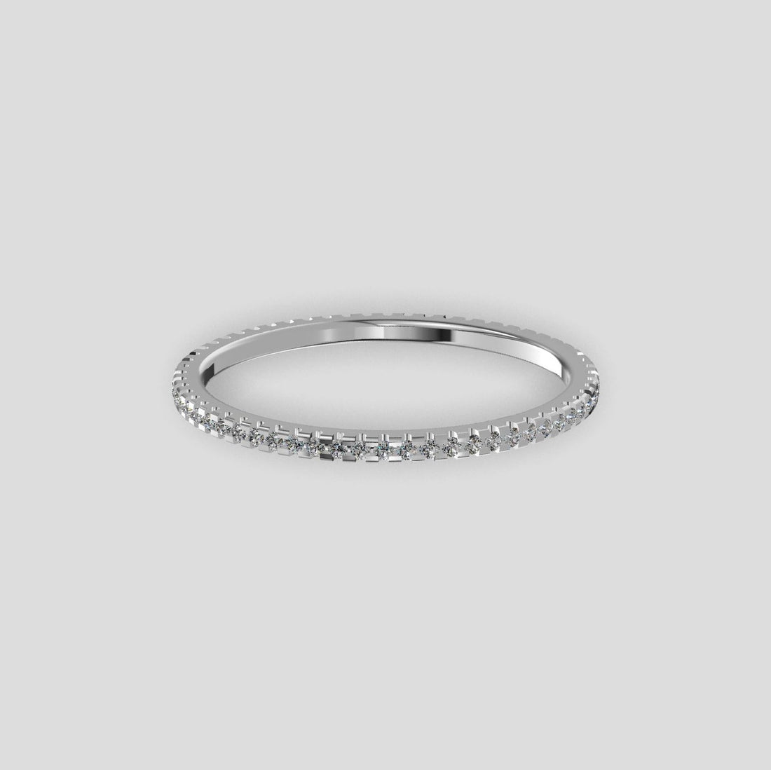 Elysian Sparkle Eternity Band Platinum