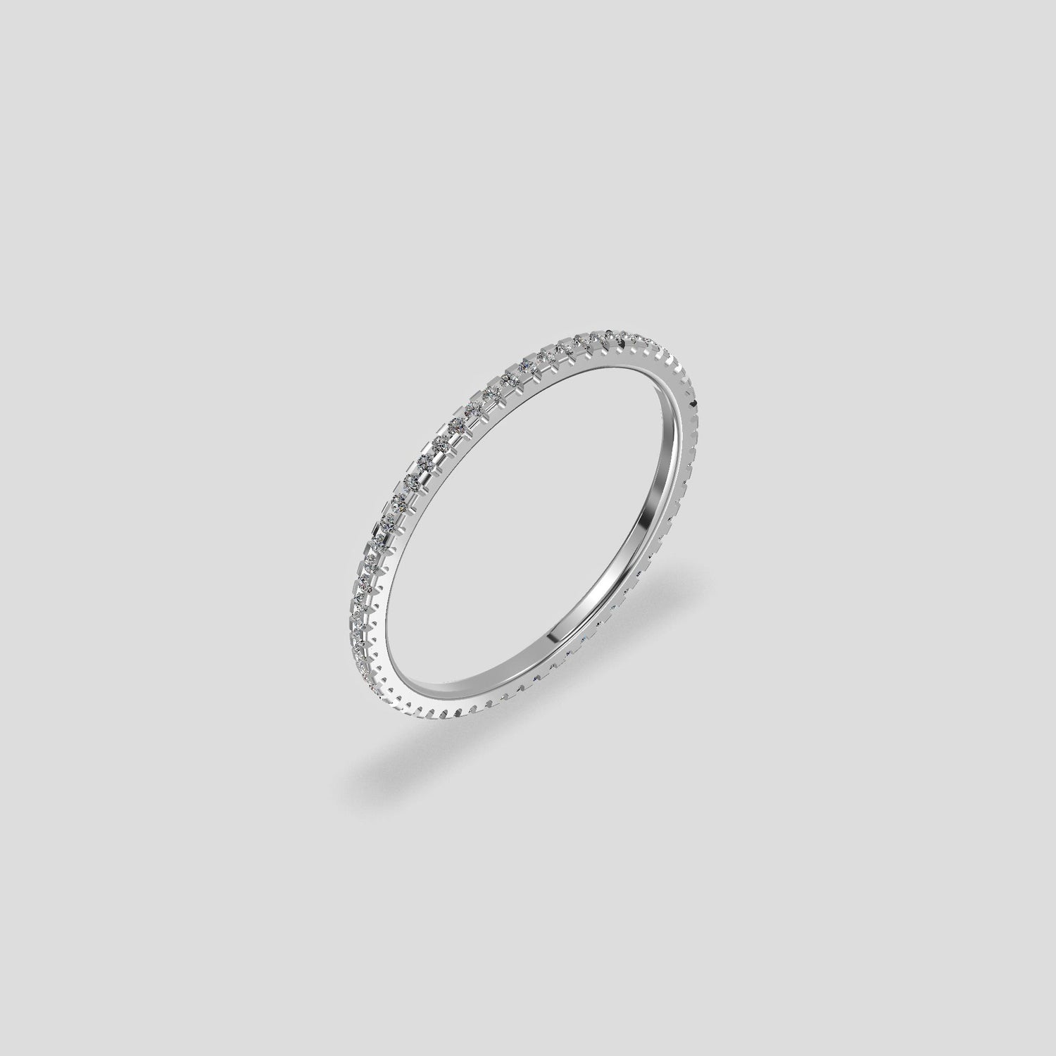Elysian Sparkle Eternity Band Platinum