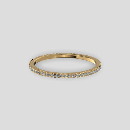 Elysian Sparkle Eternity Band Gold