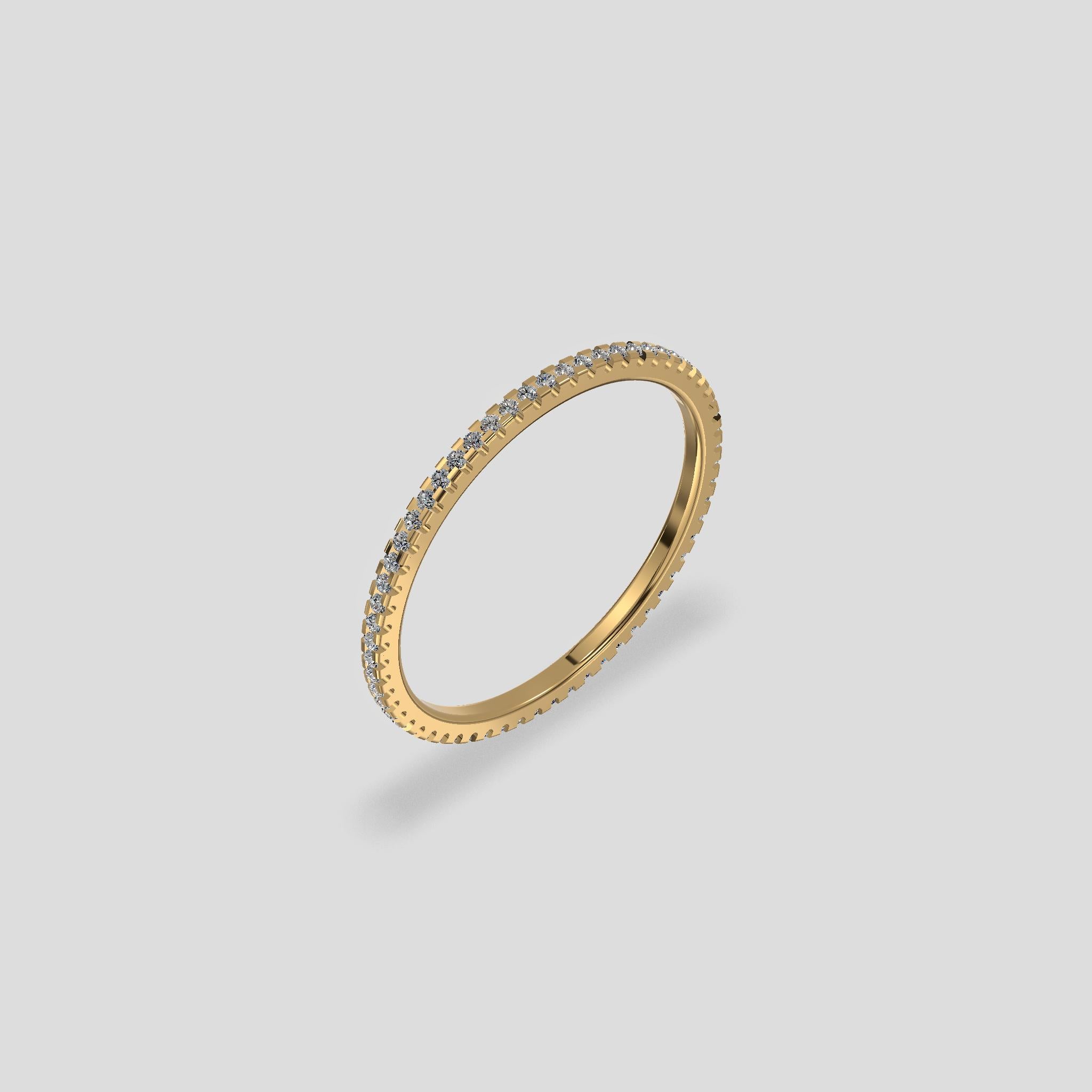 Elysian Sparkle Eternity Band Gold