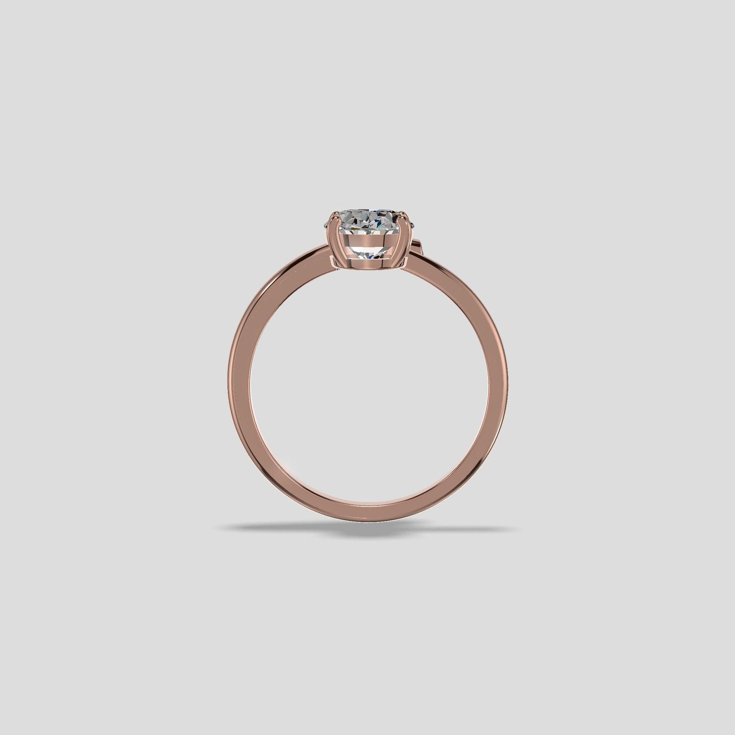 Celeste Radiance Oval Ring Gold
