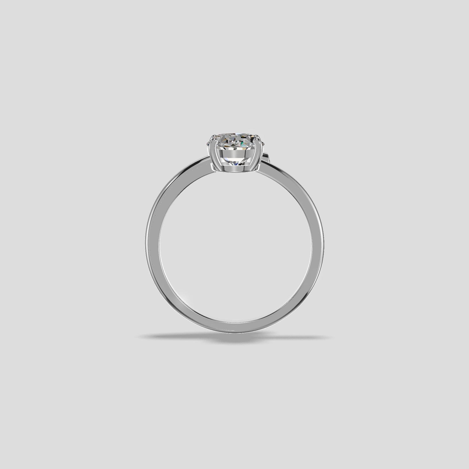 Celeste Radiance Oval Ring Gold