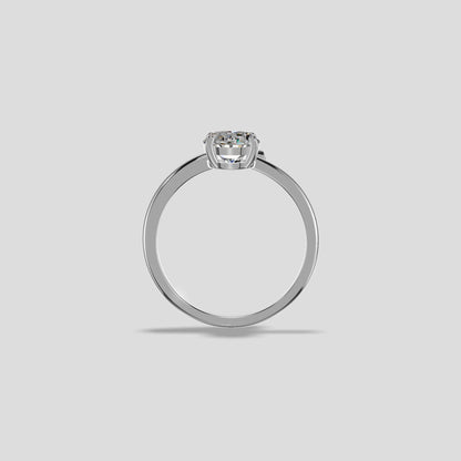 Celeste Radiance Oval Ring Gold