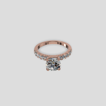 Elysia Grande Solitaire Ring Gold