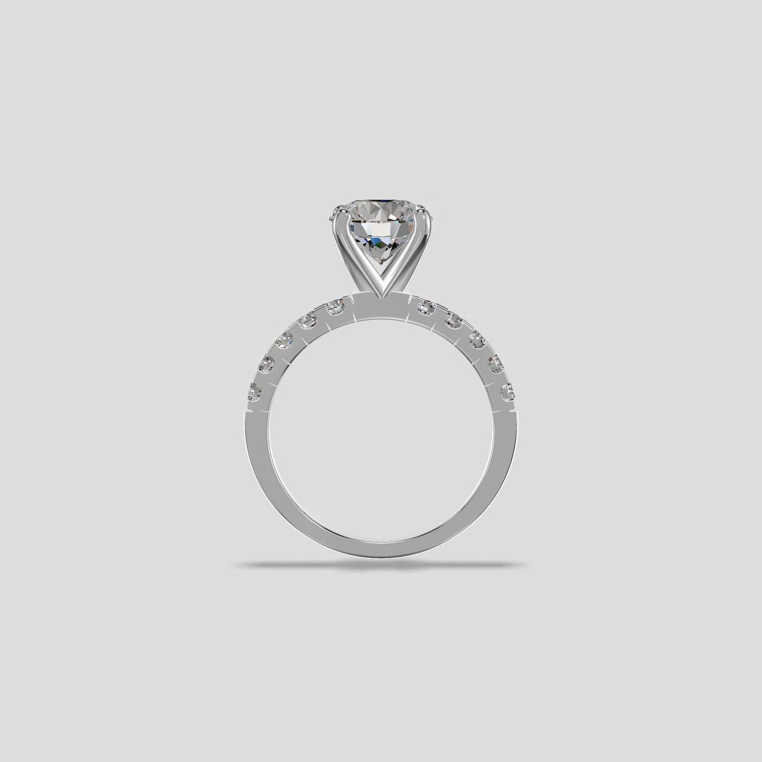 Elysia Grande Solitaire Ring Platinum