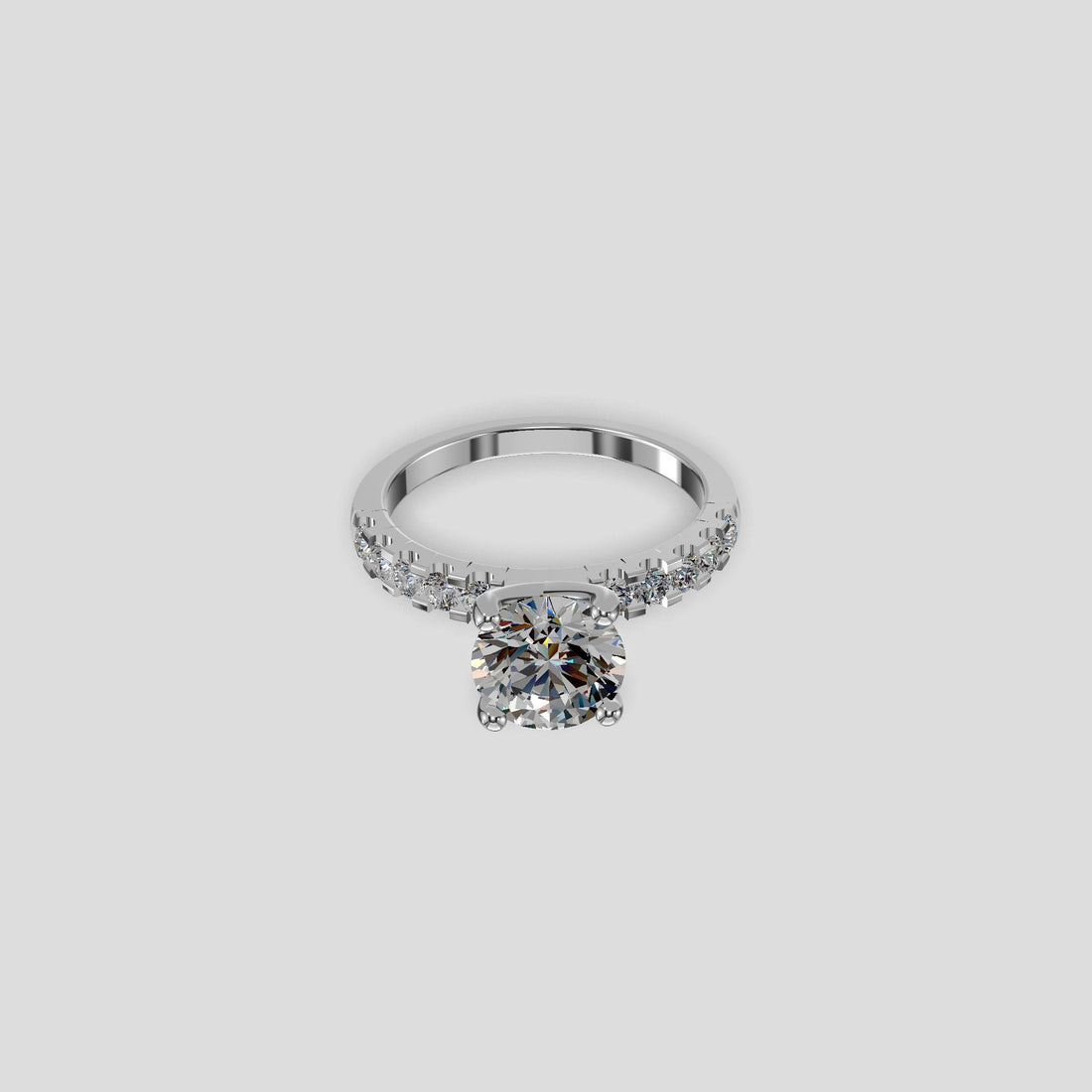 Elysia Grande Solitaire Ring Platinum