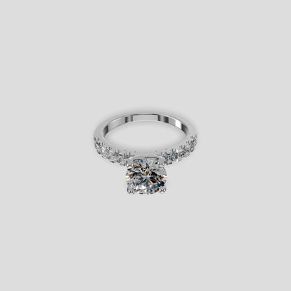 Elysia Grande Solitaire Ring Platinum