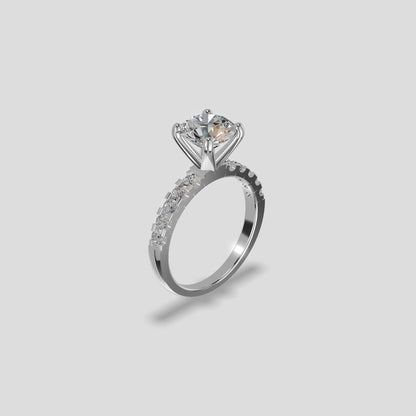 Elysia Grande Solitaire Ring Platinum