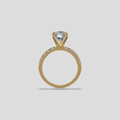 Elysia Grande Solitaire Ring Gold