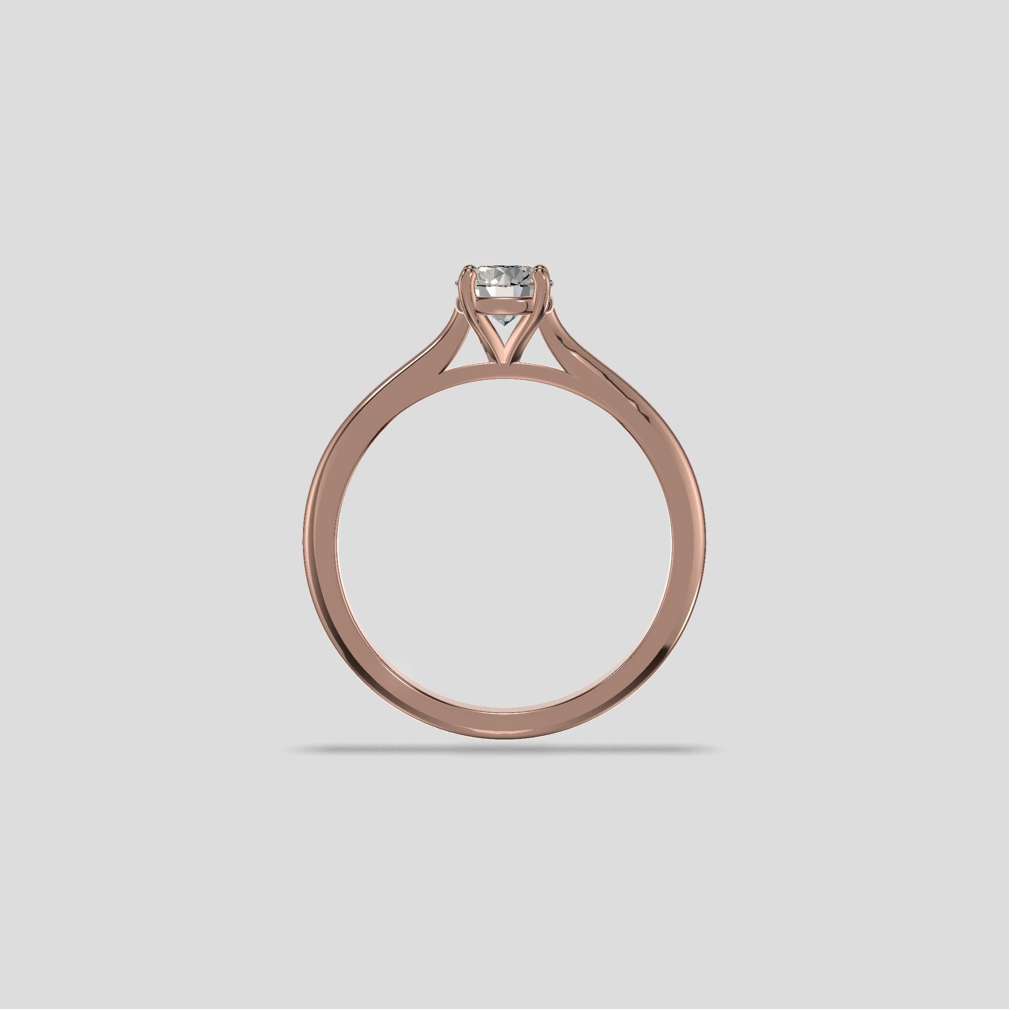 Aurora Classic Solitaire Ring