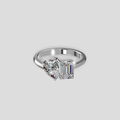 Eternal Bond Two-Stone Ring Platinum