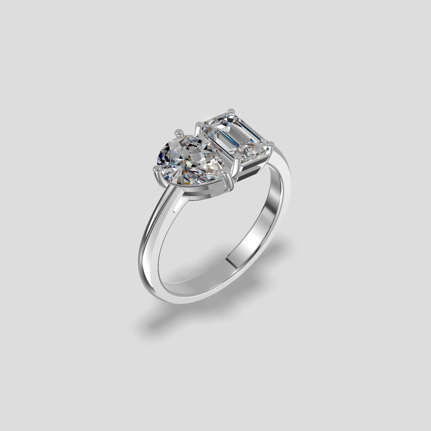 Eternal Bond Two-Stone Ring Platinum