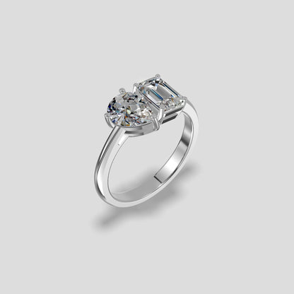 Eternal Bond Two-Stone Ring Platinum