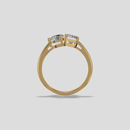 Eternal Bond Two-Stone Ring Gold