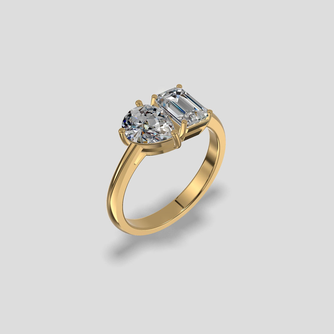 Eternal Bond Two-Stone Ring Gold